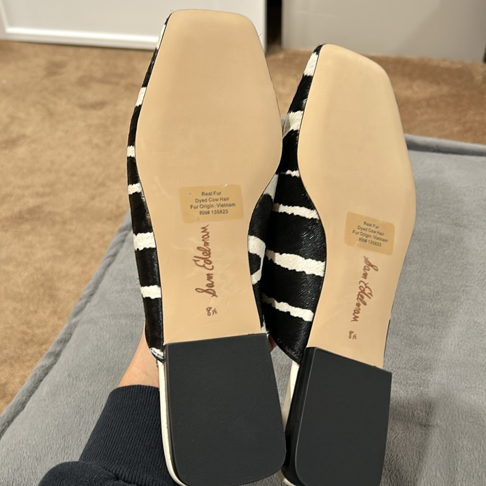 Sam Edelman brand new in box Lavina, Zebra Brahma size 8 1/2 - Picture 5 of 8